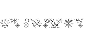 Christmas - Graphic Snowflakes (100 Yard Roll)